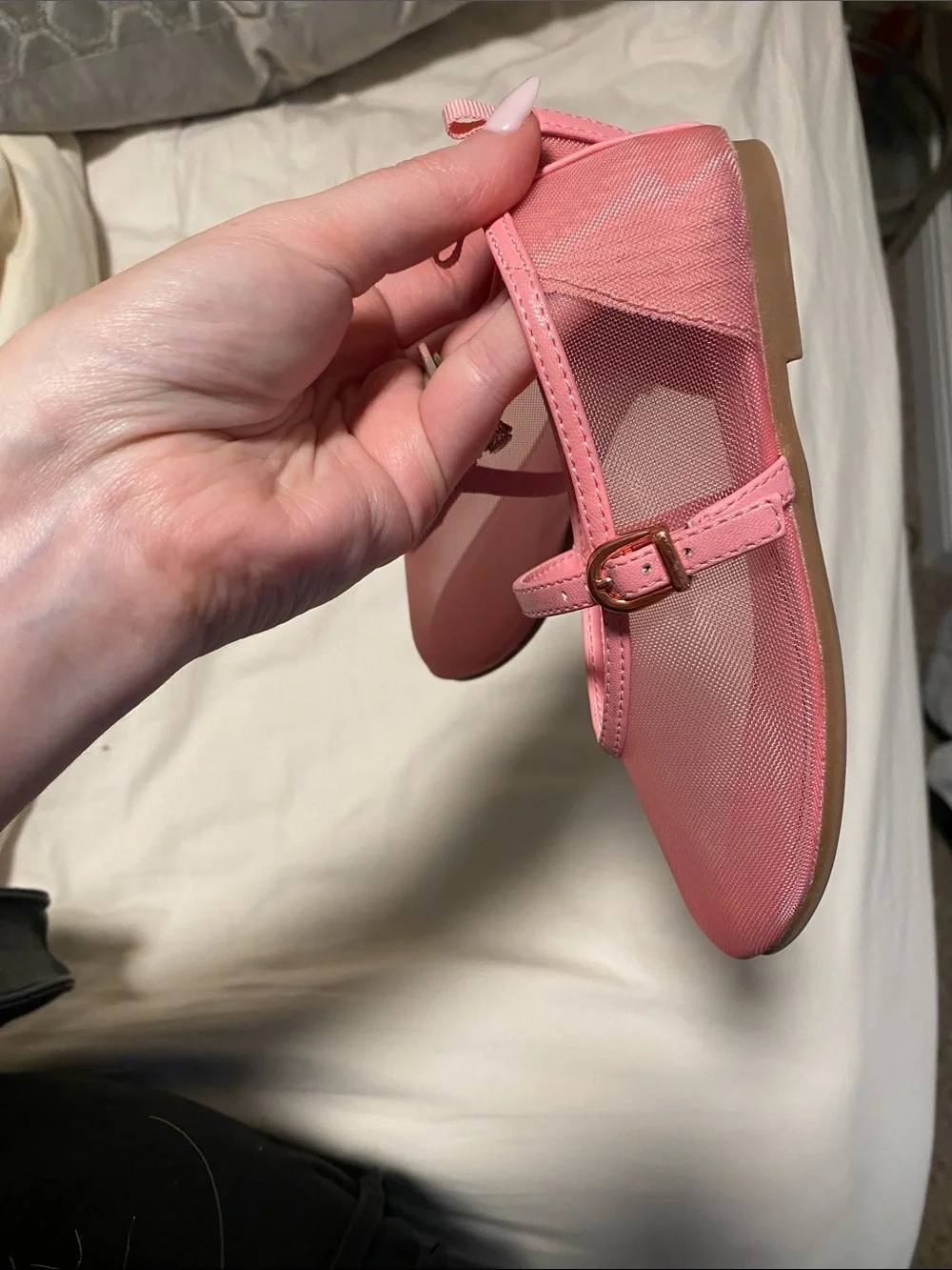 H&M Girls' Rose Pink Mary Jane Shoes